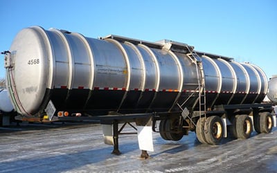 chemical storage tank trailer
